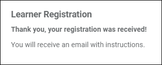 registration email confirmation